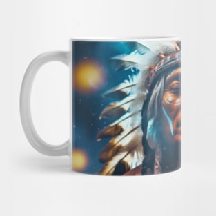 Native Indian Warrior Spirit Fantastic Cosmic Magical Mug